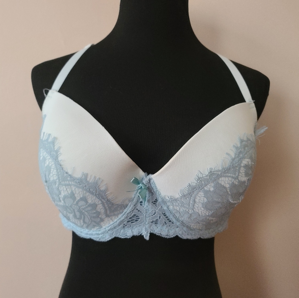Rampage Blue Lace Razorback Bra 40D
